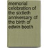 Memorial Celebration Of The Sixtieth Anniversary Of The Birth Of Edwin Booth
