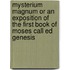 Mysterium Magnum Or An Exposition Of The First Book Of Moses Call Ed Genesis