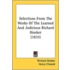 Selections from the Works of the Learned and Judicious Richard Hooker (1831)