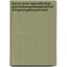 Warum eine eigenständige Psychotherapiewissenschaft dringend gebraucht wird by Gottfried Fischer