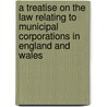 A Treatise On The Law Relating To Municipal Corporations In England And Wales door Thomas James Arnold