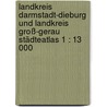 Landkreis Darmstadt-Dieburg und Landkreis Groß-Gerau Städteatlas 1 : 13 000 door Onbekend
