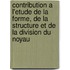 Contribution A L'Etude De La Forme, De La Structure Et De La Division Du Noyau