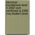 Electrical Installations Level 3 2330 Tech Certificate & 2356 Nvq Student Book
