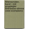 Flötensonaten, Band I  (mit eingelegter Flöte/Basso-Stimme (Zwei Exemplare)) by Georg Friedrich Händel