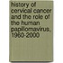 History Of Cervical Cancer And The Role Of The Human Papillomavirus, 1960-2000