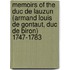 Memoirs Of The Duc De Lauzun (Armand Louis De Gontaut, Duc De Biron) 1747-1783