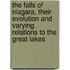 The Falls Of Niagara, Their Evolution And Varying Relations To The Great Lakes