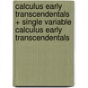Calculus Early Transcendentals + Single Variable Calculus Early Transcendentals door Jon Rogawski