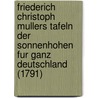 Friederich Christoph Mullers Tafeln Der Sonnenhohen Fur Ganz Deutschland (1791) door Friedrich Christoph Muller