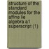 Structure Of The Standard Modules For The Affine Lie Algebra A1 Superscript (1)