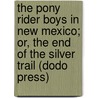 The Pony Rider Boys in New Mexico; Or, the End of the Silver Trail (Dodo Press) door Frank Gee Patchin