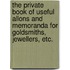The Private Book Of Useful Allons And Memoranda For Goldsmiths, Jewellers, Etc.