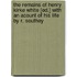 The Remains Of Henry Kirke White [Ed.] With An Acount Of His Life By R. Southey