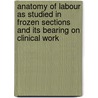 Anatomy Of Labour As Studied In Frozen Sections And Its Bearing On Clinical Work door Alexander Hugh Freeland Barbour