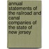 Annual Statements Of The Railroad And Canal Companies Of The State Of New Jersey