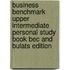 Business Benchmark Upper Intermediate Personal Study Book Bec And Bulats Edition