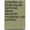 Scherflein Zur Forderung Der Kenntniss Alterer Deutscher Mundarten Und Schriften door Friedrich Wiggert