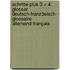 Schritte plus 3 + 4. Glossar Deutsch-Französisch - Glossaire Allemand-Français