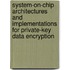 System-On-Chip Architectures and Implementations for Private-Key Data Encryption