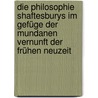Die Philosophie Shaftesburys im Gefüge der mundanen Vernunft der frühen Neuzeit by Ludwig Von Bar