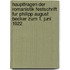 Hauptfragen Der Romanistik Festschrift Fur Philipp August Becker Zum 1. Juni 1922