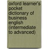 Oxford Learner's Pocket Dictionary of Business English (Intermediate to Advanced) door Onbekend