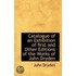 Catalogue Of An Exhibition Of First And Other Editions Of The Works Of John Dryden