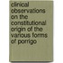 Clinical Observations On The Constitutional Origin Of The Various Forms Of Porrigo