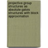 Projective Group Structures As Absolute Galois Structures With Block Approximation by Moshe Jarden