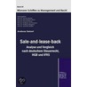 Sale-and-lease-back-analyse Und Vergleich Nach Deutschem Steuerrecht, Hgb Und Ifrs by Andreas Siebert