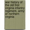 War History Of The Old First Virginia Infantry Regiment, Army Of Northern Virginia door Charles T. Loehr