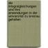 Die Integralgleichungen Und Ihre Anwendungen In Der Universitat Zu Breslau Gehalten