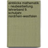 Einblicke Mathematik - Neubearbeitung. Lehrerband 9. Schuljahr. Nordrhein-Westfalen door Onbekend