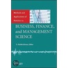 Methods And Applications Of Statistics In Business, Finance, And Management Science by Nagraj Balakrishnan