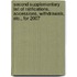 Second Supplementary List Of Ratifications, Accessions, Withdrawals, Etc., For 2007