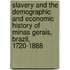 Slavery And The Demographic And Economic History Of Minas Gerais, Brazil, 1720-1888