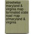 Streetwise Maryland & Virginia Map - Laminated State Road Map Ofmaryland & Virginia