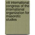 Viii International Congress Of The International Organization For Masoretic Studies