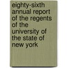 Eighty-Sixth Annual Report Of The Regents Of The University Of The State Of New York door of the State of New York Board of Regent