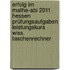 Erfolg im Mathe-Abi 2011 Hessen Prüfungsaufgaben Leistungskurs wiss. Taschenrechner
