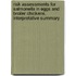 Risk Assessments For Salmonella In Eggs And Broiler Chickens, Interpretative Summary
