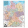 Postleitzahlen-Karte Deutschland 1 : 750 000. Wandkarte Grossformat ohne Metallstäbe door Onbekend