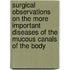 Surgical Observations On The More Important Diseases Of The Mucous Canals Of The Body