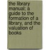 The Library Manual; A Guide To The Formation Of A Library, And The Valuation Of Books