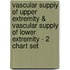 Vascular Supply of Upper Extremity & Vascular Supply of Lower Extremity - 2 Chart Set