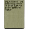 Argumentations- und Darstellungsformen im ersten Buch von Ciceros Schrift 'De legibus' door Jochen Sauer