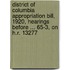 District Of Columbia Appropriation Bill, 1920, Hearings Before ... 65-3, On H.R. 13277