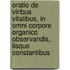 Oratio De Viribus Vitalibus, In Omni Corpore Organico Observandis, Iisque Constantibus