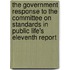 The Government Response To The Committee On Standards In Public Life's Eleventh Report
